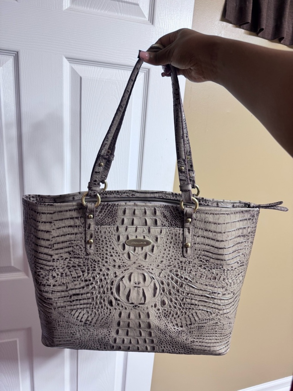 Latte Brahmin Bag